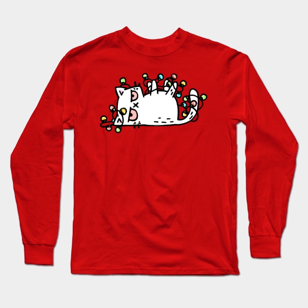 Tis the season to sparkle Cat Long Sleeve T-Shirt by Walmazan